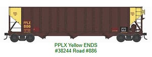 N 100 Ton Hopper PPLX Yellow ENDS #886