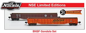 SPCECIAL RUN BLUFORD SHOPS BNSF HEAVILY DENTED 52FT 15 PANEL 2 CAR SET