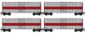 ERIE LACKAWANNA 4 CAR BOXCAR SET - CANCELED BY MICRO-TRAINS