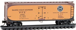 PACIFIC FRUIT EXPRESS 40FT WOOD REEFER RD# 11007