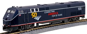 P42 AMTRAK "MIDNIGHT BLUE" #100 W/50TH ANNIVERSARY LOGO