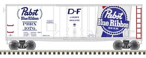 HO TRAINMAN 40' PLUG DOOR BOX CAR PABST BLUE RIBBON #1005