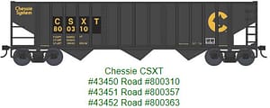 CHESSIE CXST 70 TON 14 PANEL HOPPER # 800310