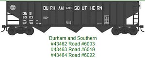 DURHAM & SOUTHERN 70 TON 14 PANEL HOPPER # 6003