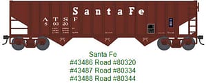SANTA FE 70 TON 14 PANEL HOPPER # 8320