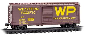 WESTERN PACIFIC 40FT STANDARD BOXCAR RD# 22023