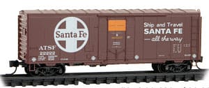 ATSF 40FT STANDARD BOXCAR RD# 22222