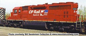 CP RAIL EX QNSL DUAL FLAG SCHEME SD40 #5404 DCC READY