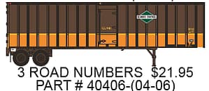 ILLINOIS CENTRAL FLEXI VAN TRAILER ( 3 DIFFERENT RD#'S)