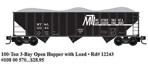 MEDFORT TALENT & LAKE CREEK 100 TON HOPPER W/LOAD