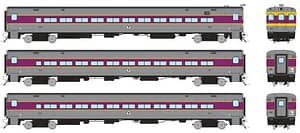 HO Comet Car: MBTA - As Delivered: Set #1 (Cab: 1300 Coaches: 310, 322)