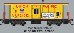 UNION PACIFIC CABOOSE - SAFETY IS AN EQUAL OPPORTUNITY FOR ALL