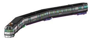CB&Q Pioneer Zephyr 3 Car Set