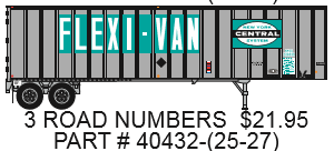 NYC FLEXI VAN TRAILER ( 3 DIFFERENT RD#'S)