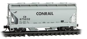 CONRAIL 2 BAY COVERED HOPPER - 1PC LEFT