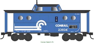 Ho N-5c Caboose Conrail 23043