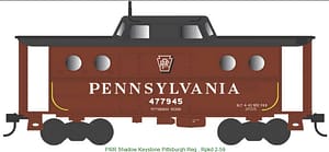 Ho N-5c Caboose PRR 477945