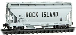 ROCK ISLAND 2 BAY COVERED HOPPER RD# 12031