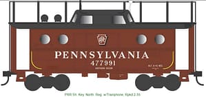 Ho N-5c Caboose PRR 477991