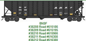 N 100 Ton Hopper BNSF #615186