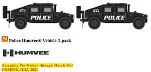POLICE HUMVEE 2 PACK