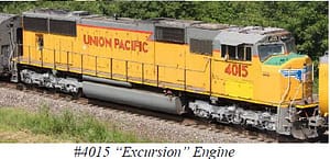 UNION PACIFIC "EXCURSION VERSION" SD70M FLAT RADIATOR RD# 4015