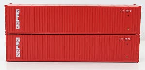 GELCO 40FT STANDARD HEIGHT 3 RIB X PANEL CONTAINER 2 PACK