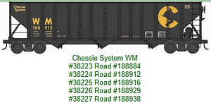 N 100 Ton Hopper Chessie System WM #188884