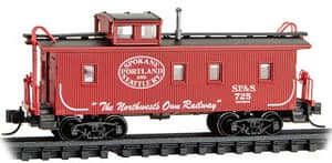 SP&S 34FT WOOD SHEATHED CABOOSE RD# 725