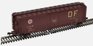 ATLAS CHICAGO GREAT WESTERN GA 50FT RBL BOXCAR - 3 PCS LEFT