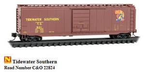 TIDEWATER SOUTHERN 50FT BOXCAR RD# 22824