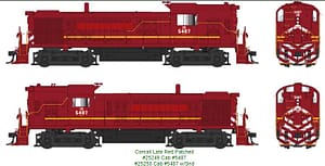 CONRAIL PATCHED RS-3 HAMMERHEAD # 5487 DCC/READY