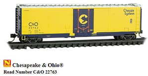 C&O 50FT BOXCAR RD# 22763