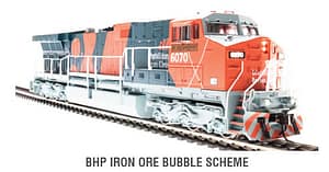 BHP IRON ORE BUBBLES SCHEME "PORT HEDLAND" GE AC6000 RD# 6070