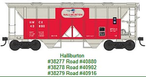 N 70 Ton Two Bay Covered Hopper Halliburton RD# 40880