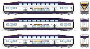 N Bilevel Comm Car W.Coast Exp Set#3