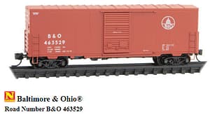 BALTIMORE & OHIO 40FT BOXCAR # 463529 - 5 PCS LEFT