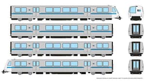 Ho Bay area Rapid Transit 1p3u Set W/s