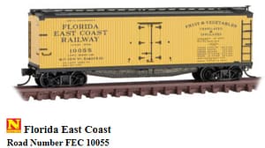 FLORIDA EAST COAST 40FT WOOD REEFER RD# 10055