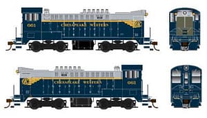CHESAPEAKE WESTERN DS 4-660 LOCOMOTIVE RD# 661
