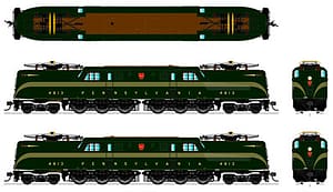 PRR GG1 DGLE BROWN ROOF 5 STRIPE GOLD LETTERING RD# 4813