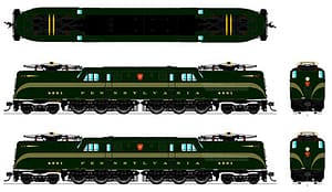 PRR GG1 DGLE 5 STRIPE BUFF LETTERING RD# 4801