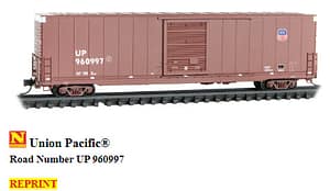 UP 60FT EXCESS HEIGHT BOXCAR RD# 960997