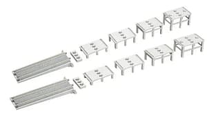 KATO DBL TRACK IN LINE PIER BASIC SET - 2 PCS LEFT