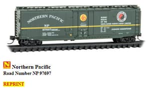 NORTHERN PACIFIC 50FT BOXCAR RD# 97697