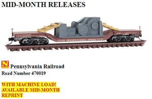 PRR DEPRESSSED CENTER FLAT WITH LOAD RD# 470019