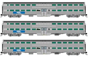 N Gallery Commuter Car: Metra - BN Logo: Set #3 (Coaches: 749 756 760)