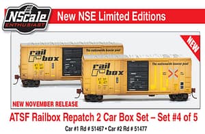 Special run Micro-trains Railbox Set #4 - (2 cars)