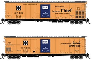 SANTA FE RR- 60 MECHANICAL REEFER 4 PACK - SAN FRANCISCO CHIEF SLOGAN