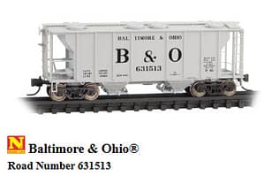 BALTIMORE & OHIO PS-2 HOPPER W/METAL WHEELS
